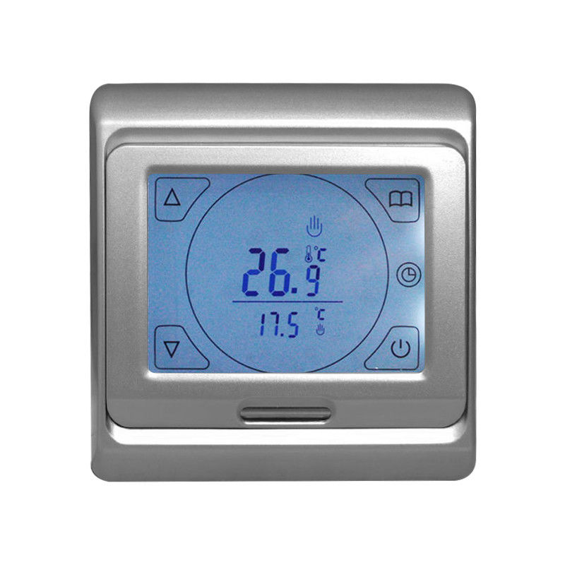 Touch Screen Heated Floor Thermostat Programmable 2VA Power Consumption