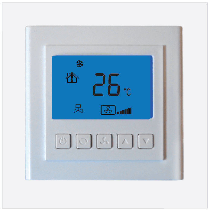 Electronic Digital Room Thermostat For Air Conditioning System , White Color